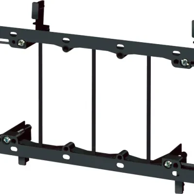 Low Voltage mounting bracket, four gang for installation on existing construction for class 2 wiring only.