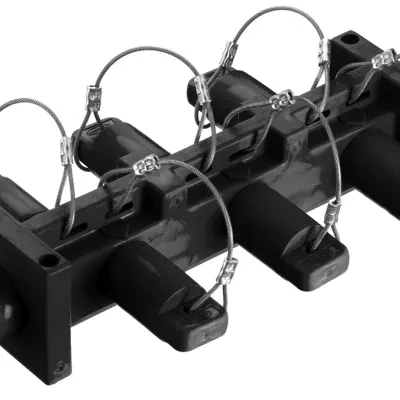 Hubbell Wiring Device Kellems, Heavy Duty Products, Single Pole Devices,Industrial Grade, Male to 6) Females, Distribution Block, 400A 250VDC/600V AC, Single Conductor, Pre-Wired,...