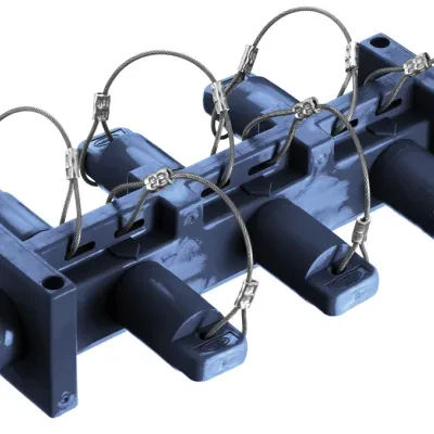 Hubbell Wiring Device Kellems, Heavy Duty Products, Single Pole Devices,Industrial Grade, Male to 6) Females, Distribution Block, 400A 250VDC/600V AC, Single Conductor, Pre-Wired,...