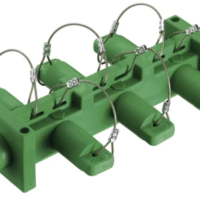 Hubbell Wiring Device Kellems, Heavy Duty Products, Single Pole Devices,Industrial Grade, Male to 6) Females, Distribution Block, 400A 250VDC/600V AC, Single Conductor, Pre-Wired,...