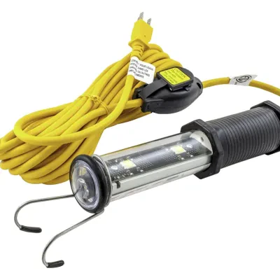Temporary Lighting Products, LED Work Light with End Light and Tool Tap, 25', 16/3 SJTOW Cord