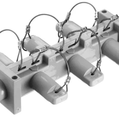 Hubbell Wiring Device Kellems, Heavy Duty Products, Single Pole Devices,Industrial Grade, Male to 6) Females, Distribution Block, 400A 250VDC/600V AC, Single Conductor, Pre-Wired,...