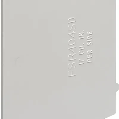 Non-metallic 4x4 box divider that allows for low voltage and power.