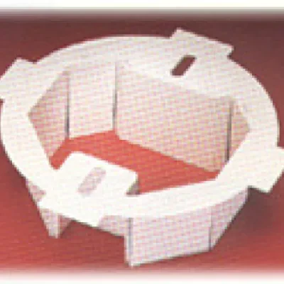 Ceiling Box extender. for setback ceiling boxes. Fits 3-1/2 and 4" round octagonal boxes. Extends box up to 1-1/2 and has 2 hour fire rating.