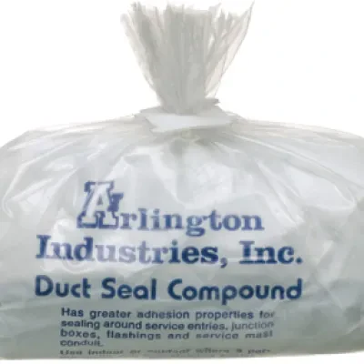 Duct seal compound. asbestos free, non-drying, non-toxic permanently soft. 1lb