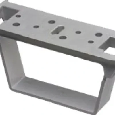 Flat surface bracket for Arlington's T205. To be used on flat surfaces. Bracket has hinged opening for easily installing or removing cable.