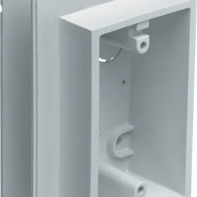 Weatherproof device outlet box for installing on all types of siding. Installs before or after siding is up vertically or horizontally. Paintable. 19.4 cu. in.