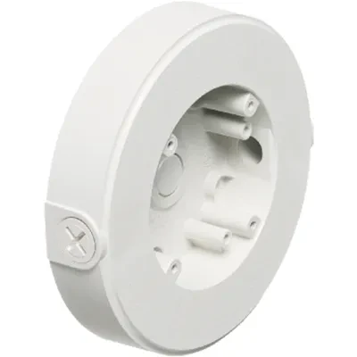 Versatile box for power or low voltage. Mounts security cameras, fixtures, detectors and more inside or out. Box includes 3/4" to 1/2" reducing bushing. Mounts to flat surface.