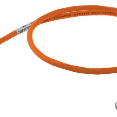 Hubbell Premise Wiring Products, Copper Solutions, Patch Cords,NEXTSPEED, Cat 6, Slim, 100' Length, Orange