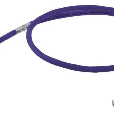 Hubbell Premise Wiring Products, Copper Solutions, Patch Cords,NEXTSPEED, Cat 6, Slim, 100' Length, Pink