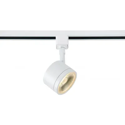 12 Watt LED Track Head - Round - White - 24 Degree Beam
