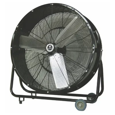 30 IN Direct Drive Portable/Swivel Blower, 120 V, 1 PH, 3.6 AMP, Wheel Diameter- 5 IN, AC Motor, Open Ventilated Motor Enclosure, Floor Mounting, Steel Housing Material, Powder Coa...