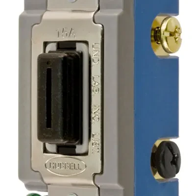 Switches and Lighting Controls, Locking Industrial Grade,Toggle Switches, General Purpose AC, Three Way, 15A 120/277V AC, Back and Side Wired, Black Nylon Key Guide, Packed with Ke...
