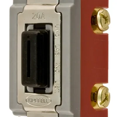 Switches and Lighting Controls, Locking Industrial Grade,Toggle Switches, General Purpose AC, Single Pole, 20A 120/277V AC, Back and Side Wired, Black Key Guide, Packed with Key