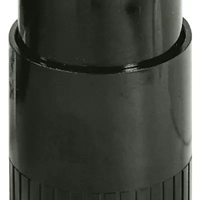 Straight Blade Devices, Female Connector Body, Valise Series, Commercial Grade, Straight, 2-Pole 3-Wire Grounding, 20A 125V, 5-20R, Black, Single Pack