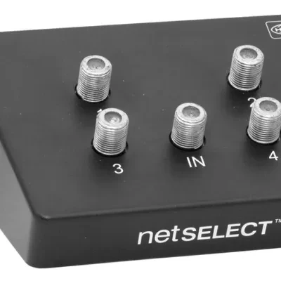 Hubbell Premise Wiring Products, Net Select, Module, 4-Way Coax, 2.3GHz,Plastic