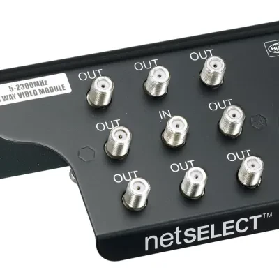Hubbell Premise Wiring Products, Net Select, Module, 8-Way Coax, 2.3GHz,Plastic