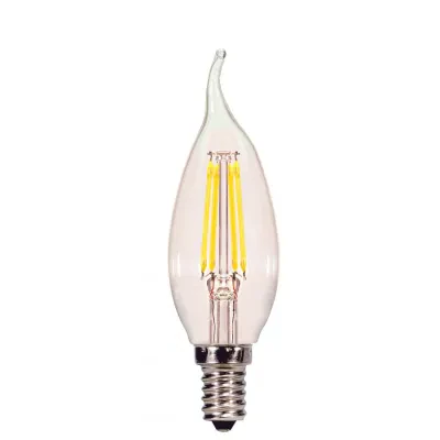 4W CA11 LED Lamp - Clear - Candelabra Base - 2700K - 350L - 120V