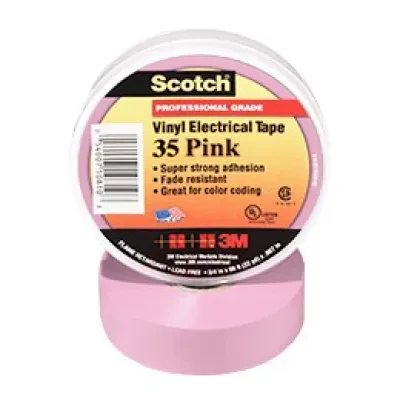 Scotch® Vinyl Color Coding Electrical Tape 35 is a 7 mil thick, premium grade, color coded electrical tape. This flame retardant tape is suitable for use in phase identification, c...