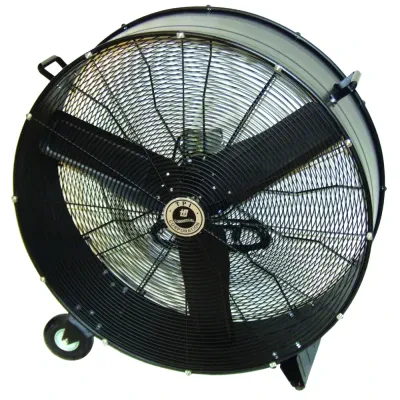 30 IN Commercial Direct Drive Portable Blower, 120 V, 1 P, 3.6 AMP, Totally Enclosed Ball Bearing Motor Type, Floor Mounting, Steel Housing Material, Black Powder Coat Finish