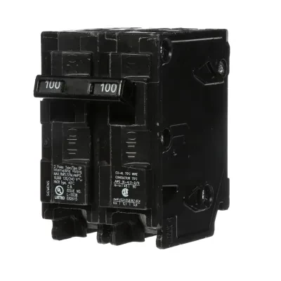 Siemens Low Voltage Residential Circuit Breakers Miniature Thermal Mag Circuit Breakers - Type QP/MP, 2-Pole, 120/240VAC are Circuit Protection Load Center Mains, Feeders, and Mini...