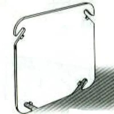 4 In. Square Flat Covers, Flat, Blank