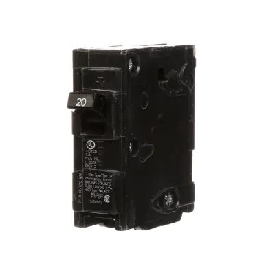 BREAKER 20A 1P 120V 10K QP SINGL POLE 20 AMP BREAKER 10 KAIC SIEMENS
