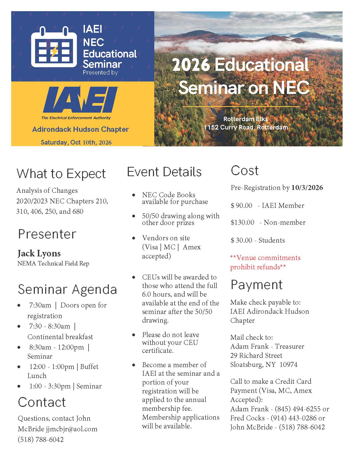 Upgrade Your Electrical Knowledge: Join the 2026 Educational Seminar on NEC!