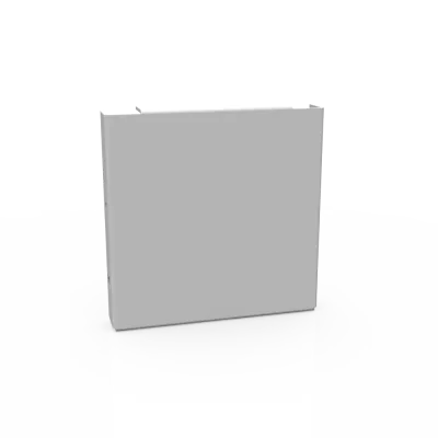 Wireway End Type 1 4x4 Screw Cover ANSI 61 Gray Steel No Knockouts
