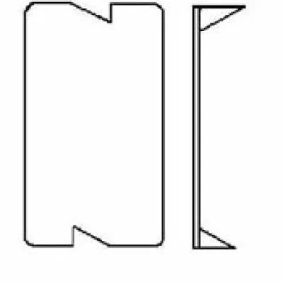 MADISON, SELF-NAIL PLATE 100 PC. SELF-NAIL PLATE PROTECTION FOR NM SHEATHED CABLE OR WIRE RUNNING THROUGH