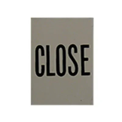 Contender Nameplate, Legend: Close, Enclosure: NEMA 3, 7CD, 9EFG, Standard: Class I, Division 1, Groups C, D Class I, Division 2, Groups B, C, D, Class II, Division 1 And 2, Groups...