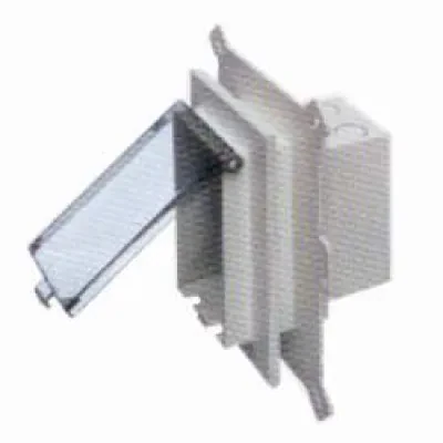 Low profile Inbox for new vinyl siding construction. Vertical with weatherproof while in use Extra Duty white paintable cover.