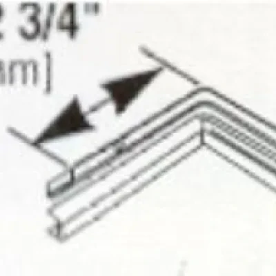 This ivory fittinig allows 500 raceway to make a 90 degree turn at an inside corner. Finish - Ivory
