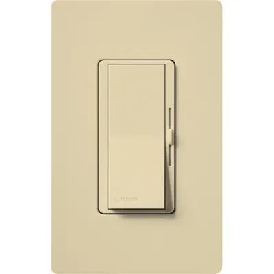 Diva C.L Dimmer - Gloss Finish,  C.L/LED (Screw-based), Incandescent/Halogen, 3-way/single-pole, 150W C.L/LED or 600W inc/hal in ivory