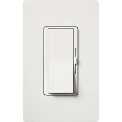 Diva C.L Dimmer - Gloss Finish,  C.L/LED (Screw-based), Incandescent/Halogen, 3-way/single-pole, 150W C.L/LED or 600W inc/hal in white