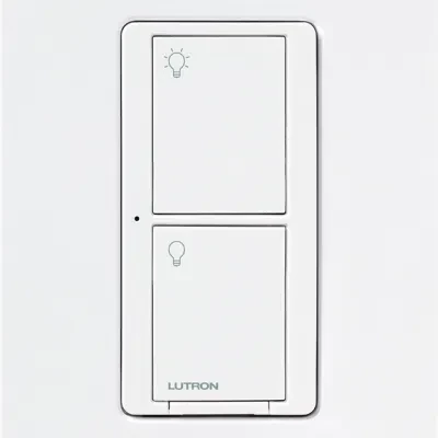 Caseta Wireless switch, 6A lighting or 3.6 A fan, 120V in white