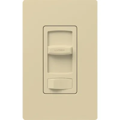 Skylark Contour LED+ Dimmer, Incandescent/Halogen, 3-way/single-pole, 150W LED or 600W inc/hal in ivory