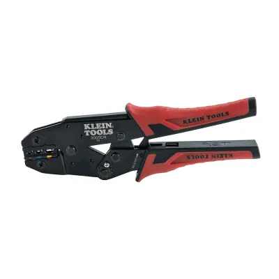 Ratcheting Crimper, 10-22 AWG - Insulated Terminals, Crimps insulated terminals onto 10-22 AWG stranded copper wire