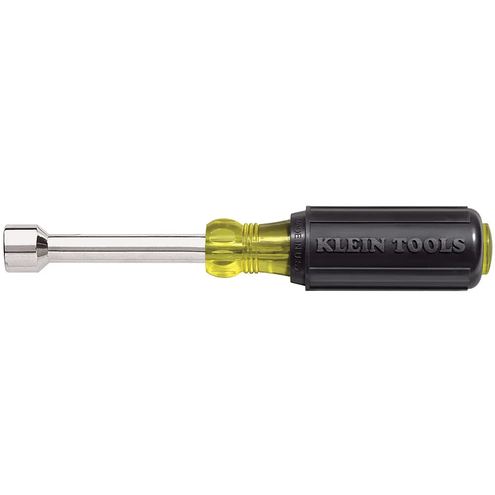 1/4-Inch Nut Driver 3-Inch Shaft Cushion Grip, Standard length for most applications fits over long bolts and studs