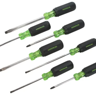 Screwdriver Set 7 Piece.  Heavy-duty construction for longer life.  Handle marked for easy identification of screwdriver size, type and length.  Precision-machined tips for accurat...