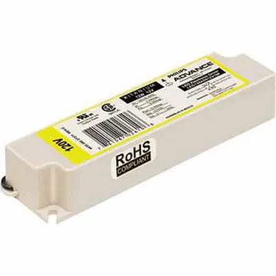 Philips Advance, LED driver, Voltage Rating: 120V, Wattage: 10 Wtt, Frequency: 60 Hz, RoHS compliant, UL certified, CSA certified, Environmental standard: UL Damp & Dry