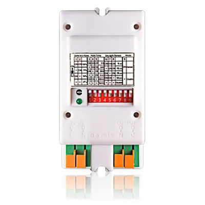 High Frequency Microwave Sensor, 5.8ghz CW Radar CSM Band, 360 Degree Detection, 3-30 Feet Range Adjustable. 10s-30m Adjustable, Photocell 2-2000 lux, Green Led, Terminal Connector...