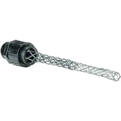 Z SERIES FITTINGS - Z NYLON CORD CONNECTOR WITH MESH GRIP - STRAIGHT -NPT SIZE 3/4 IN - YELLOW
