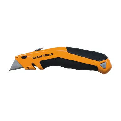 Klein-Kurve® Retractable Utility Knife, Now with a wire-stripping notch