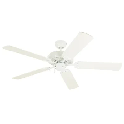 52" White Finish White Blades