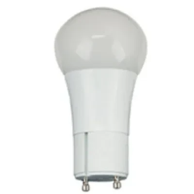 LED A-Lamp Series A19, 9.5W, 60W Equivalent, 2700K, 800LU, GU24 Base, Dimmable, 25,000 Hours, Suitable for Damp Locations, Omni-Directional, White