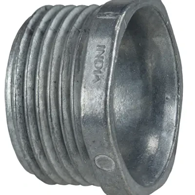 Conduit Nipple, Zinc Alloy material, 3/4 in. Size, Threaded connection, Die Cast design style