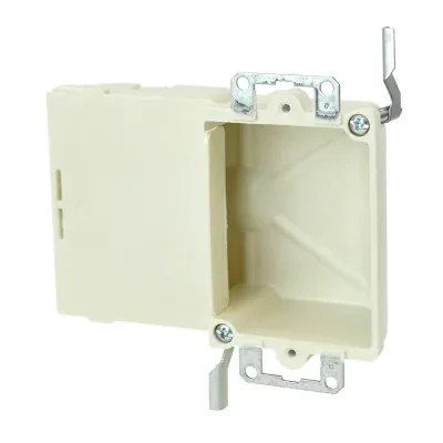 16.0 Cu. In. Single gang electrical box for use with nonmeatllic sheathed cable - Machine tapped device holes, rigid hard box construction, no distortion with high temperatures, sh...