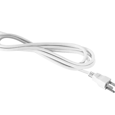 Knook Cord & Plug 6Ft Fixture To Outlet 105 Deg, White