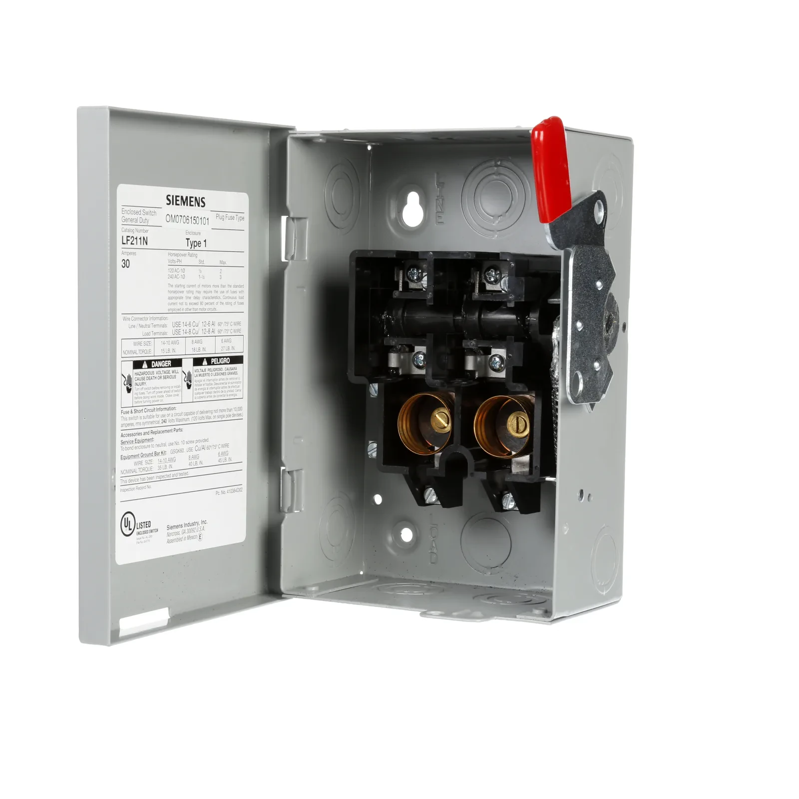 30A 2P 240V PLUG FUSED GD W/N TYPE 1